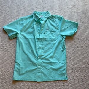 Men's Columbia PFG Aqua Short Sleeve Fishing Shirt Size S